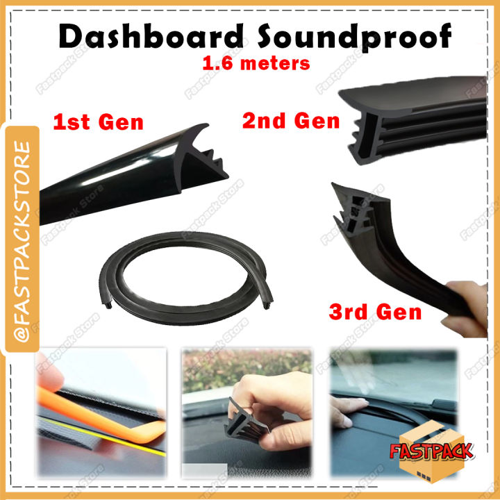 1.6 M Universal Dashboard Seal Strip Windshield Push Rubber Gap Noise
