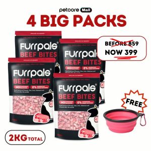 Furrpals Beef Bites  Snack  Treats Dog Treats Beef Cube Beef Stick Dog Snack 500g/pack