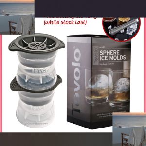 Whisky Slow Melt Ice Ball Mold - Set of 2 Ice balls maker whiskey ball Tovolo Ice sphere