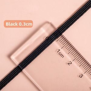AODDO 10Yards Chiều rộng 3/5/7/9mm Dây thun dẹt Độ co giãn cao Chiều dài 10 thước Dây thun co giãn Bền bỉ Thiết kế Dây thun thủ công Dành cho quần cạp cao