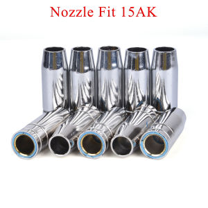 5/10Pcs 15AK Gas Nozzle Pure Copper Euro Conical Shield Cup Tips Nozzle For MB 14AK 15AK MIG/MAG Welding Torch 180A
