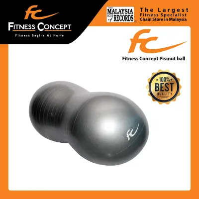 FC 45CM Peanut Gym Ball Exercise Yoga Pregnant -Silver + Foot Pump