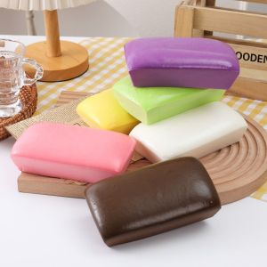 YOUSHI TOP Soft Sticky Toast Slow Rebound Toys PU Round/Square Simulation Bread Squeeze Toys Novelty Creative Sensory Squishy Toy Children Toys