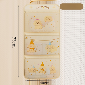 Storage Bag Hanging Bag Wall Hanging Door Multi-Layer Fabric Hanging Pocket Finishing Bag Dormitory Storage Bag Sundries Storage Artifact 收纳袋挂袋墙