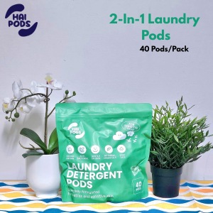 SG (40 pcs) Hai Pods Laundry Pods Laundry Capsule All In One Laundry Capsules All In One Laundry Pods Green