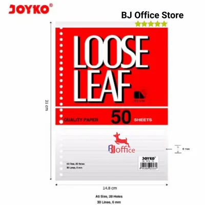 Loose Leaf Joyko A5 50-100 Lembar / Isi Binder