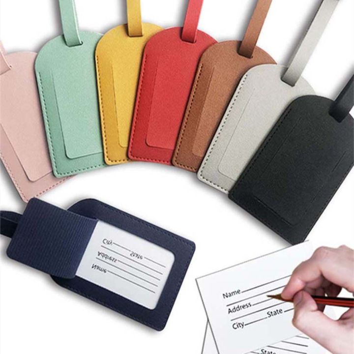FDHDR beautiful stylish boarding pass Handbag Label Suitcase Tag Portable Airplane Check-in Handbag Label PU Leather Boarding Pass Travel Accessories Airplane Suitcase Tag Luggage Tag