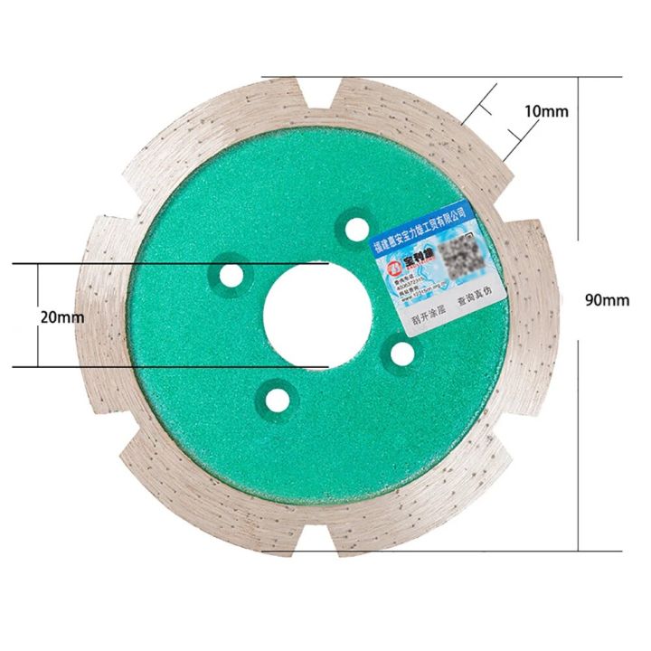 LeTkingok 90mm Diamond Saw Blade For Stone & Concrete - 5mm Thick, Dry Cutting, Fits 100 Type Angle Grinder - View #5