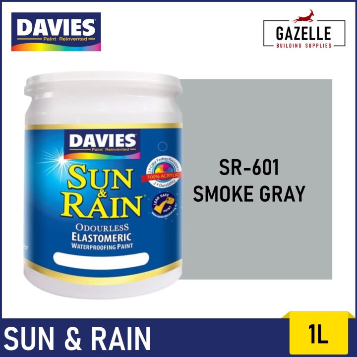 Davies Sun & Rain Acrylic Elastomeric Paint Grays 1L Lazada PH