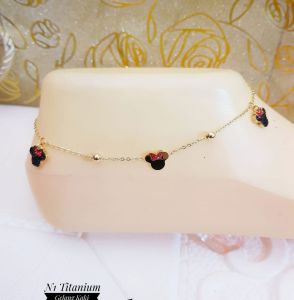 Gelang Kaki Titanium Anti Karat Mickey Xds57