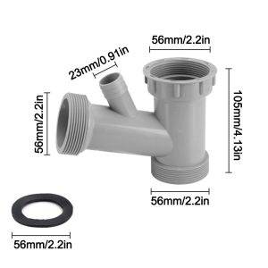 CHLOCH Đai ốc có ren Đầu nối ống thoát nước bồn rửa chén Gioăng kín Chống ăn mòn Bộ chuyển đổi ống xả thải Lắp đặt dễ dàng Chống rò rỉ Phụ kiện ống thoát nước bồn rửa Bồn rửa chén