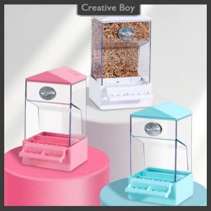 [Creative] Large Capacity Pet Parrot Automatic Feeder Bird Cage Food Box Husk Separation Anti-splash Integrated Splash Feeder Pet Supplies