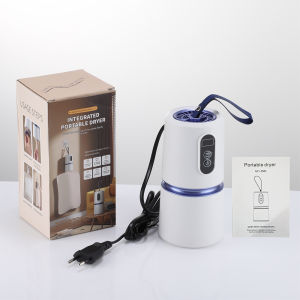 Quần áo cầm tay Máy Sấy Mini/máy sấy nhỏ gọn cho căn hộ RV du lịch-nhỏ yên tĩnh Máy sấy khô nhanh với bộ đếm thời gian điều chỉnh & giảm nếp nhăn nhiệt