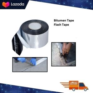 2" FLEX TAPE / FLASHING TAPE BITUMEN 50mm x 10m Penampal Pelbagai Guna Zink/PVC/Kayu/Batu Cement Bitumen Flashing Tape