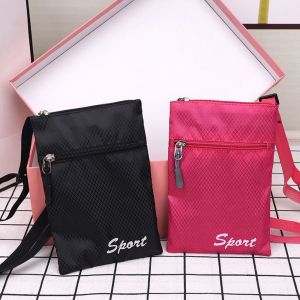 CRNGW Outdoor Solid Color Small Fashion Over The Shoulder Simple Mobile Phone Bag Messenger Bag Storage Bag Letter