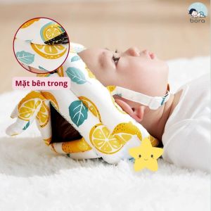Mũ bảo vệ đầu Pipo cho bé mũ chống ngã chống va chạm in hình họa tiết xinh xắn
