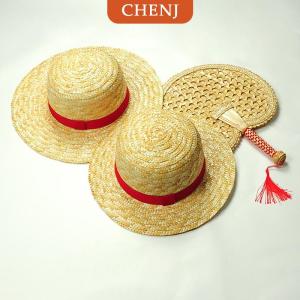 [COD] CHENJ หมวกฟางลายการ์ตูนลูฟี่อะนิเมะสองมิติแบบดั้งเดิมหมวกกันแดดของขวัญวันเกิดที่ดีที่สุด