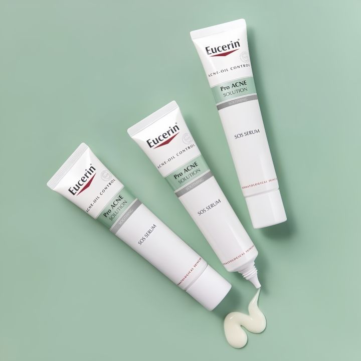 Eucerin Pro ACNE SOLUTION SOS SERUM 40ml เซรั่มลดทุกปัญหาสิวซ้ำซาก ...