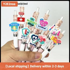 【Local shipping】 6 10Pcs Medical Record Pens Nurse Doctor Writing Gel Pens Nurses Day Gift Student Retractable Ballpoint Pen