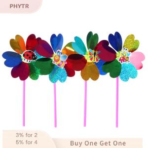 PHYTR HOT Colorful Sequins Windmill Wind Spinner Home Garden Yard Decoration Kids Toy