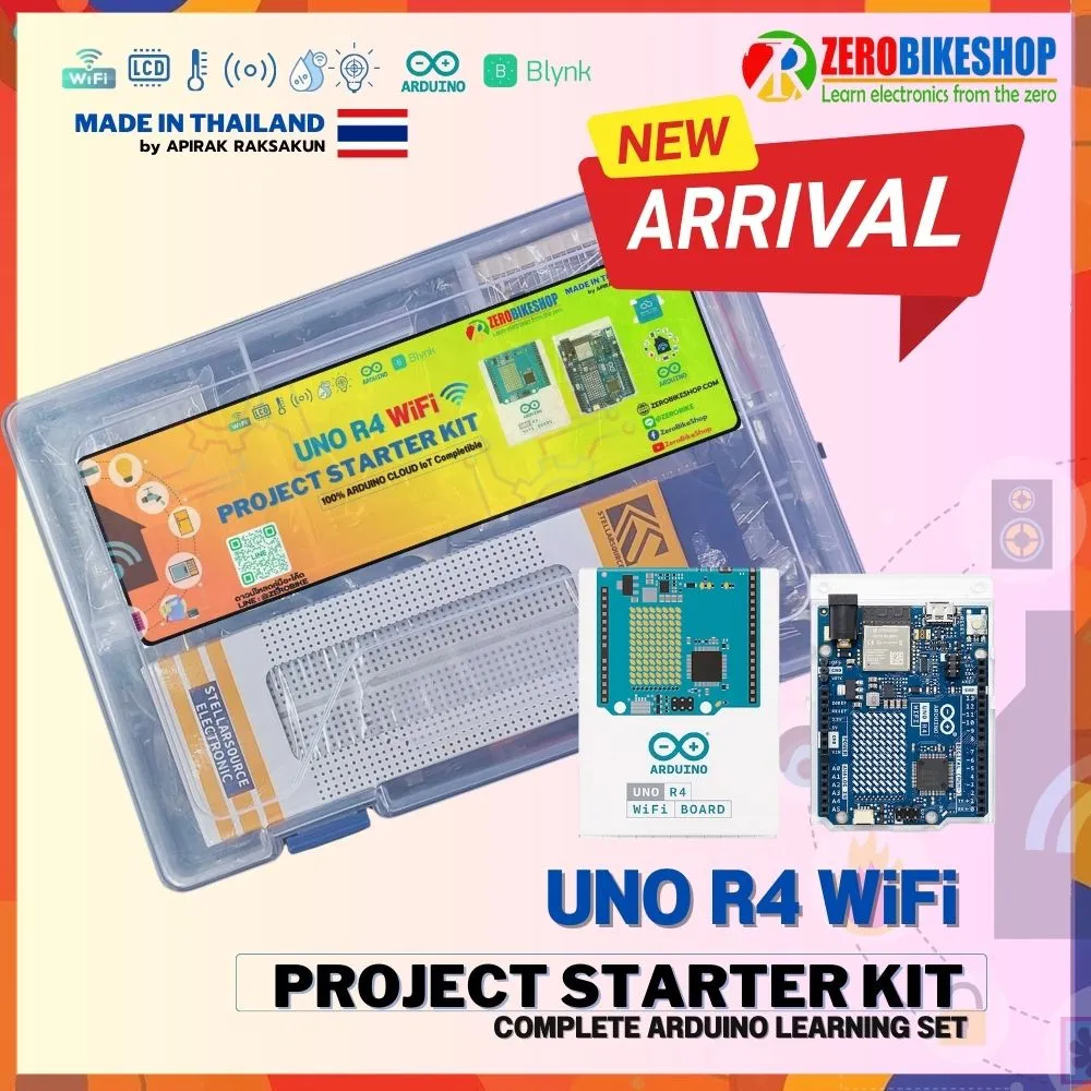 ชุดเรียนรู้ Arduino UNO R4 WiFi Project Starter kit