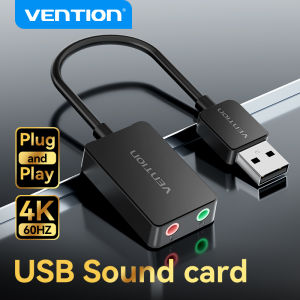 Vention Sound Card USB To Jack 3.5mm Adapter USB audio interface external sound card  Headset Headphone USB Soundcard For PC PS4 support CTIA&OMTP