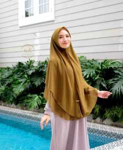 Khimar Ceruty Rumaisha: Jilbab Syari Panjang & Instan