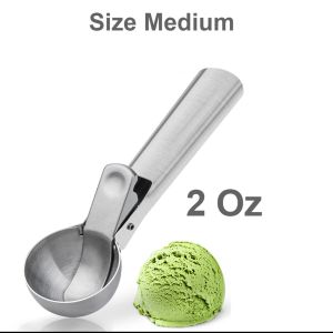 MyKitchen Stainless Ice Cream Scoop  Ice Cream Scoop with Trigger