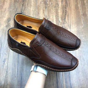 [ SALE 50% ] Giày lười nam Giày mọi nam da bò thật 100% đế cao su chống trơn trượt siêu bền siêu đẹp