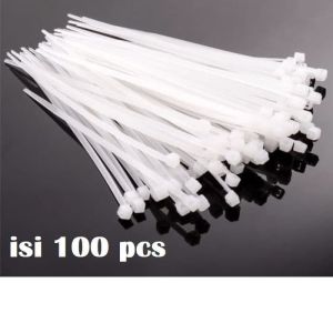 Tali Tis Ties Kabel Rifet Ripet 100 pcs Tebal 2.5mm 3.6mm 4.8mm Panjang 100mm 150mm 200mm 250mm 300mm 400mm