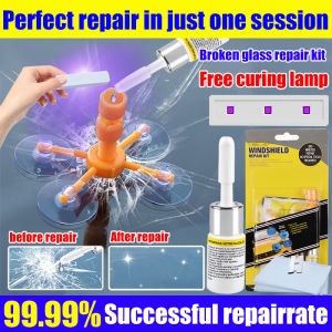 99.999% After repair there are no traces Car Windscreen Repair Car Glass Repair Liquid Kit Car mirror crack repair Gam cermin kereta retak Windshield Repair Kit Repair cracks in 1 second Automotive Glass Nano Repair Fluid 汽车玻璃修复液