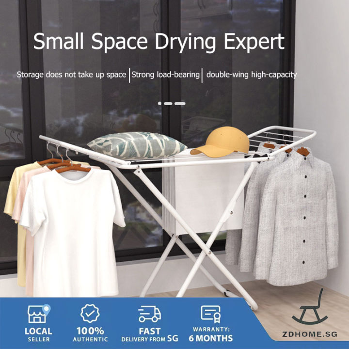 Drying Rack Balcony Folding Drying Rack Indoor and Outdoor Installation