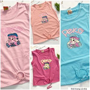 Áo thun bé gái in bé Peko size từ 15kg đến 20kg - AG1