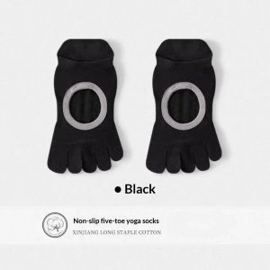 Women’s Lightweight Breathable Non-Slip Five-Toe Yoga & Pilates Socks – Cut-Out Design for Fitness and Floor Exercises