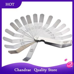 [Chandrae] 16 Blades Feeler Gauge Metric Gap Filler 0.127-0.508mm Valve Gage Measurment