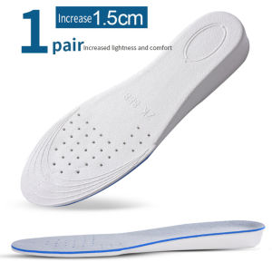 VTTO 1Pair 3.5CM Memory Foam Invisiable Height Increase Insoles for Men Women Cropable Size Breathable Orthopedic Insoles Shock Absorption Pads
