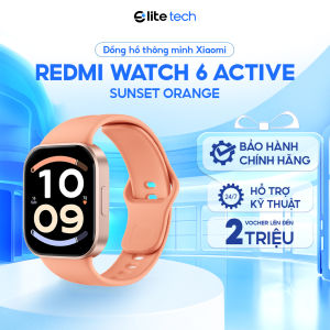 Đồng Hồ Thông Minh REDMI Watch 6 Active | AMOLED 1.85" Gọi Bluetooth 140+ Chế Độ Thể Thao Pin khỏe