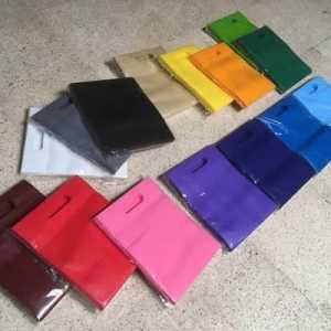1 pcs Tas Kain SpunBond Uk 25x35 cm GoodieBag Oval Kantong Belanja Bingkisan Souvenir Snack Ultah