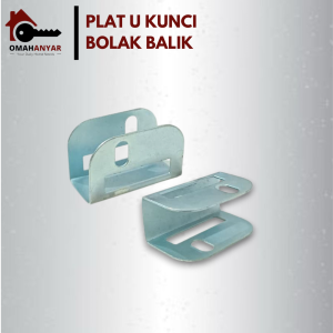5PCS Plat U Kunci Dobel Bolak Balik