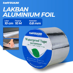 Lakban Aluminium Foil 10m Meter x 10cm Waterproof Anti Panas Bocor Tape Butyl 0.8mm S549