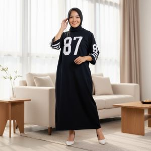 LONG TUNIK DRESS 87 OVERSIZED FIT S TO JUMBO WANITA GL FASHION