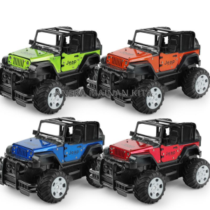 Mainan Mobil Remote Control Jeep Rock Metal Climbing Car 1:18