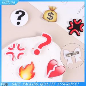 COD Biểu hiện tức giận thả tóc Clip heartbroken Acrylic tóc Clip Funny Side Clip Duckbill Clip bangs Side Clip Phụ kiện tóc