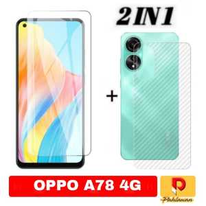 PROMO paket 2 in 1 Tempered Glass OPPO A78 4G / OPPO A78 5G / OPPO RENO 7 5G 2022 Anti Gores Kaca Clear