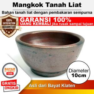 Mangkok Tanah Liat Asli Gerabah Gelas Mangkuk Dawet Tradisional - Diameter 10 cm