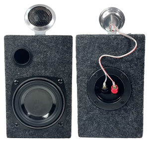 แพ็กคู่สองใบ ตู้ลำโพง 4 " สองทางแยกชิ้น ตู้เสียง MID/LOW กับ แหลมขาตั้งสวยงาม ตู้หุ้มพรม