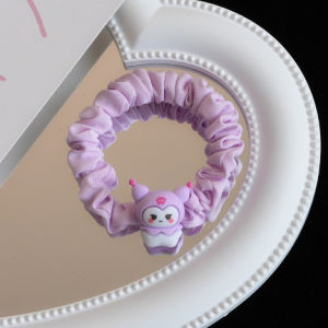 Indo - Ikat Rambut Scrunchie Sanrio / Aksesoris Rambut Wanita Karakter Lucu / Ikat Rambut Karet Fashion Wanita Scrunchie