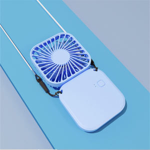 Turbo Fan 4000mAh Battery Digital Display Mini Fan Rechargeable 5 Gears Strong Wind Jet Fan Portable Handheld Fan With Lanyard Hanging Neck Fan For Commuting To Work And Outdoor Sports