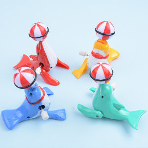 LYZRC 360° Rotating Walking Acrobatic Dolphin and Sea Lion Top Soccer Toy