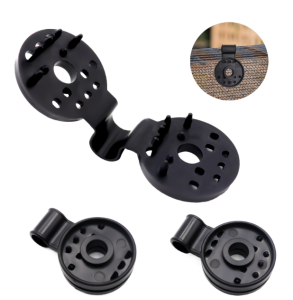 ชุด 100 ชิ้น ขนาดใหญ่ 3.8ซม. ตัวล็อกแสลน ราคาส่ง คลิปล็อกแสลน ตัวหนีบสแลน+รูรอดเชือก ทำหลังคากันแสง